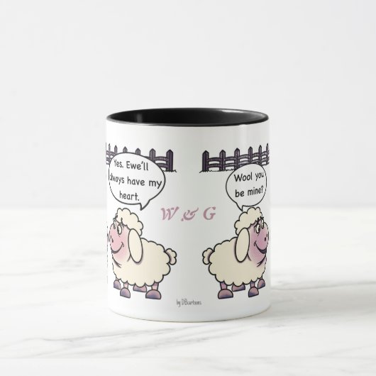 Will You Be Mine Valentine's Mug マグカップ (中央)