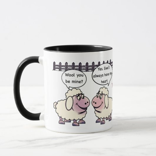 Will You Be Mine Valentine's Mug マグカップ (左)
