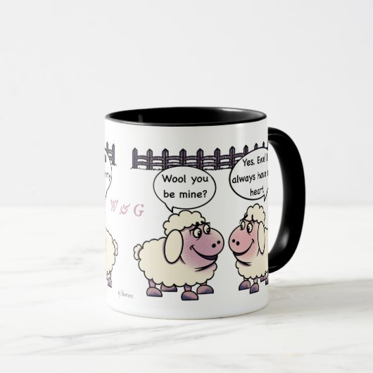 Will You Be Mine Valentine's Mug マグカップ (正面右)