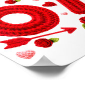 Will You Be My 67 Funny Valentine Floral 67 Six Se ポスター (角)