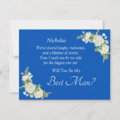 Will You Be My Best Man?  Cobalt Blue & White Rose (正面)