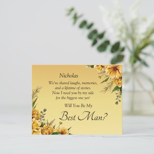 Will You Be My Best Man? Gold Yellow (スタンド正面)