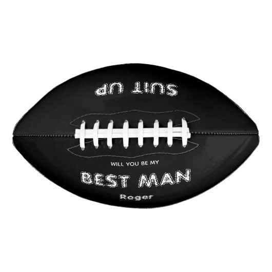 Will You Be My Best Man Proposal Football アメリカンフットボール (正面)