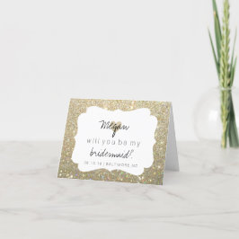 Will You Be My Brides Maid Card -ハートのFab Day G 招待状