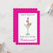 Will you be my Bridesmaid カード (正面/裏面インサイチュ)