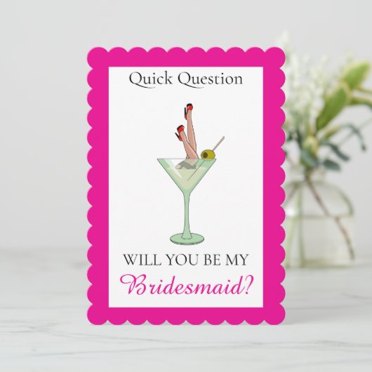 Will you be my Bridesmaid カード (スタンド正面)