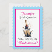 Will you be my Bridesmaid カード (正面)