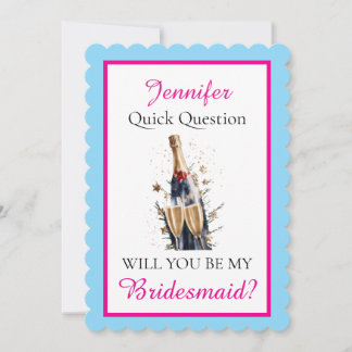 Will you be my Bridesmaid カード