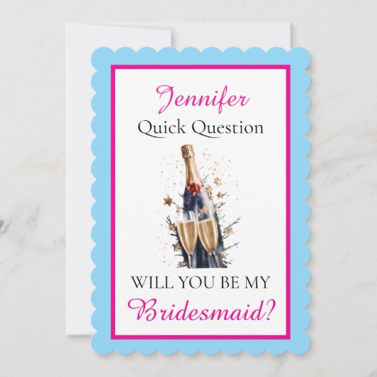 Will you be my Bridesmaid カード (正面)