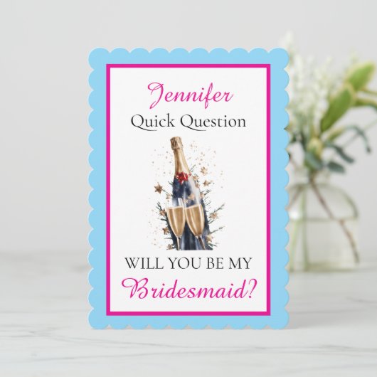 Will you be my Bridesmaid カード (スタンド正面)