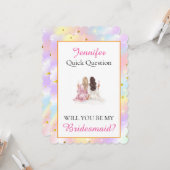 Will you be my Bridesmaid カード (正面/裏面インサイチュ)