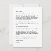 Will You Be My Bridesmaid Bridesmaid Proposal Card カード (裏面)