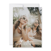 Will You Be My Bridesmaid Bridesmaid Proposal Card
