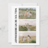 Will You Be My Bridesmaid Bridesmaid Proposal Card 招待状 (正面)