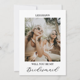 Will You Be My Bridesmaid Bridesmaid Proposal Card 招待状