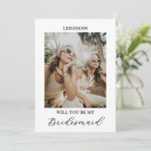 Will You Be My Bridesmaid Bridesmaid Proposal Card 招待状 (スタンド正面)