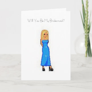 Will You Be My Bridesmaid? Card 招待状