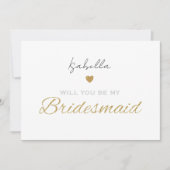 Will you be my bridesmaid card - Bridesmaid gift シーズンカード (正面)