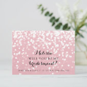 『Will You Be My Bridesmaid Card - Fab Youきらめく』 招待状 (スタンド正面)