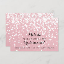 『Will You Be My Bridesmaid Card - Fab Youきらめく』