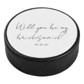 Will You Be My Bridesmaid Custom Cursive アイスホッケーパック (3/4)