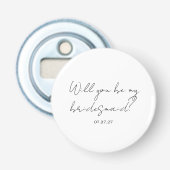 Will You Be My Bridesmaid Custom Cursive 栓抜き (正面)