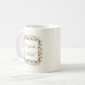 Will You Be My Bridesmaid | Floral Mug コーヒーマグカップ (正面左)