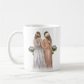 Will you be my Bridesmaid? Girls In Gowns コーヒーマグカップ (左)