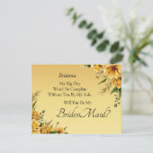 Will You Be My Bridesmaid?  Golden Yellow Flowers  (スタンド正面)