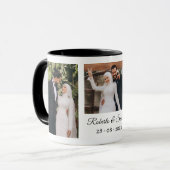 Will You Be My Bridesmaid Minimalist Photo Collage マグカップ (正面左)