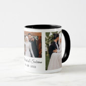 Will You Be My Bridesmaid Minimalist Photo Collage マグカップ (正面右)