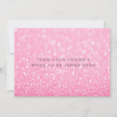 Will You Be My Bridesmaid Pink Glitter Card 招待状 (裏面)