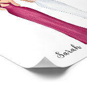 Will you be my Bridesmaid poster ポスター (角)