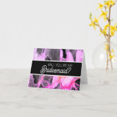 Will you be my Bridesmaid proposal card カード (黄色い花)