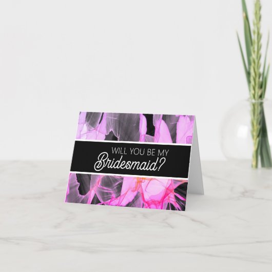 Will you be my Bridesmaid proposal card カード (正面)