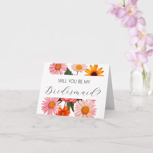 Will you be my Bridesmaid proposal card カード (蘭)