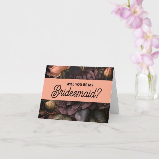 Will you be my Bridesmaid proposal card カード (蘭)