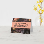 Will you be my Bridesmaid proposal card カード (黄色い花)