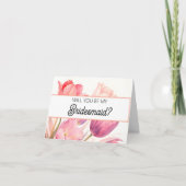 Will you be my Bridesmaid proposal card カード (正面)