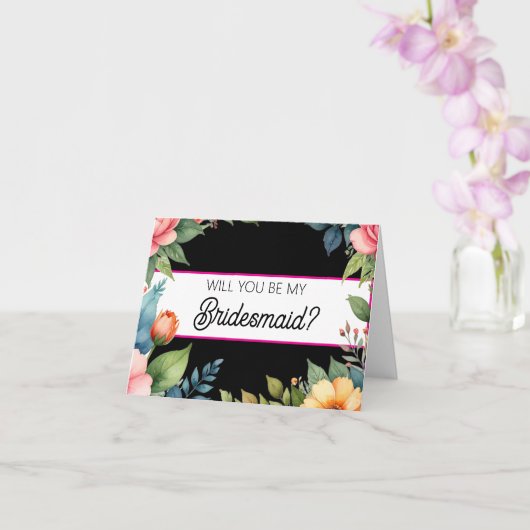 Will you be my Bridesmaid proposal card カード (蘭)