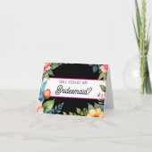 Will you be my Bridesmaid proposal card カード (正面)