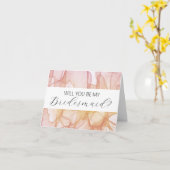 Will you be my Bridesmaid proposal card カード (黄色い花)