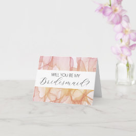 Will you be my Bridesmaid proposal card カード