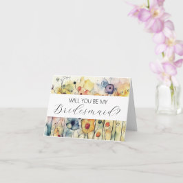 Will you be my Bridesmaid proposal card カード