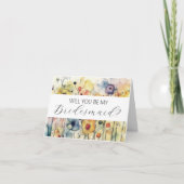 Will you be my Bridesmaid proposal card カード (正面)