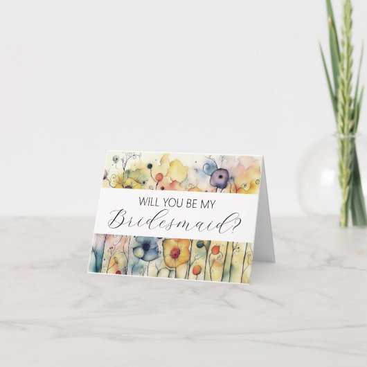 Will you be my Bridesmaid proposal card カード (正面)