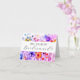 Will you be my Bridesmaid proposal card カード