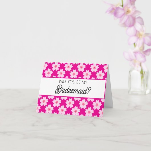 Will you be my Bridesmaid proposal card カード (蘭)