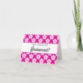 Will you be my Bridesmaid proposal card カード (正面)