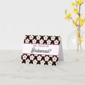 Will you be my Bridesmaid proposal card カード (黄色い花)